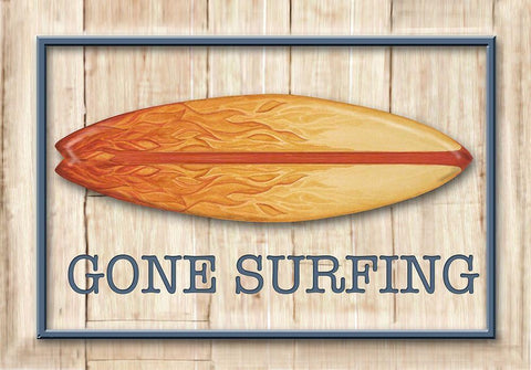 Catch a Wave I Black Ornate Wood Framed Art Print with Double Matting by Diannart