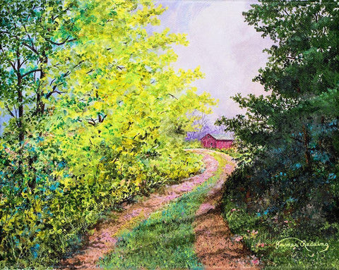 Almost Summer White Modern Wood Framed Art Print with Double Matting by Redding, James