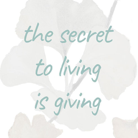 The Secret To Living Black Ornate Wood Framed Art Print with Double Matting by Loreth, Lanie