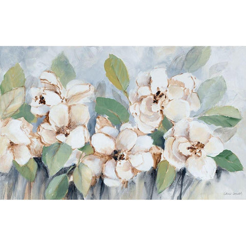 Modern Fleurs White Modern Wood Framed Art Print by Loreth, Lanie