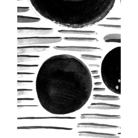 Meridian White Modern Wood Framed Art Print by Danelle, B.