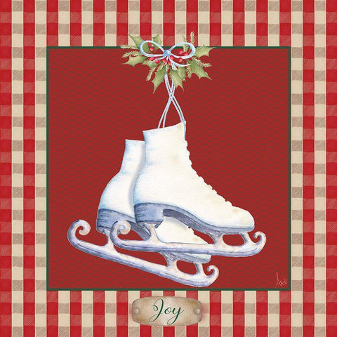 Hometown Christmas III White Modern Wood Framed Art Print by Metz, Andi