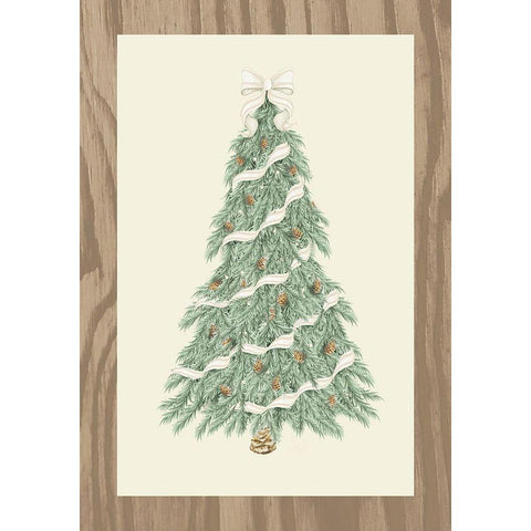 Hometown Christmas on Wood I White Modern Wood Framed Art Print by Metz, Andi