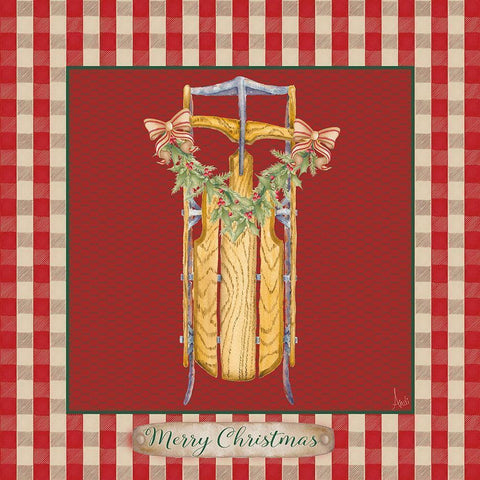 Hometown Christmas IV White Modern Wood Framed Art Print by Metz, Andi