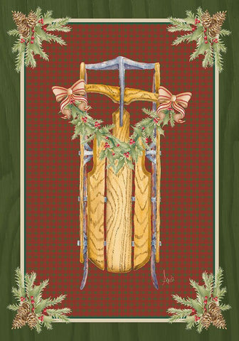 Holiday Traditions II White Modern Wood Framed Art Print with Double Matting by Metz, Andi