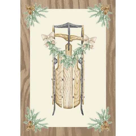 Hometown Christmas on Wood II White Modern Wood Framed Art Print by Metz, Andi