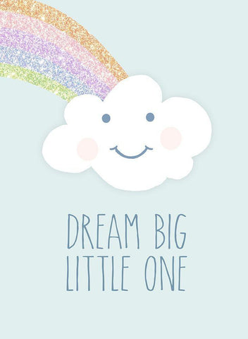Dream Big Little One Black Ornate Wood Framed Art Print with Double Matting by Quach, Anna
