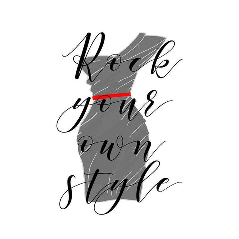Style Black Modern Wood Framed Art Print by Quach, Anna