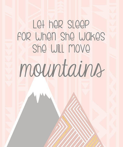 Shell Move Mountains White Modern Wood Framed Art Print with Double Matting by Quach, Anna