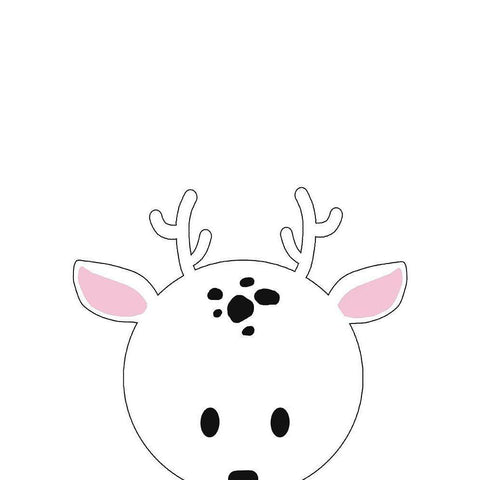Peek-A-Boo I White Modern Wood Framed Art Print by Quach, Anna