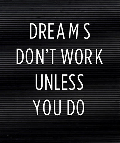 Dreams White Modern Wood Framed Art Print with Double Matting by Quach, Anna