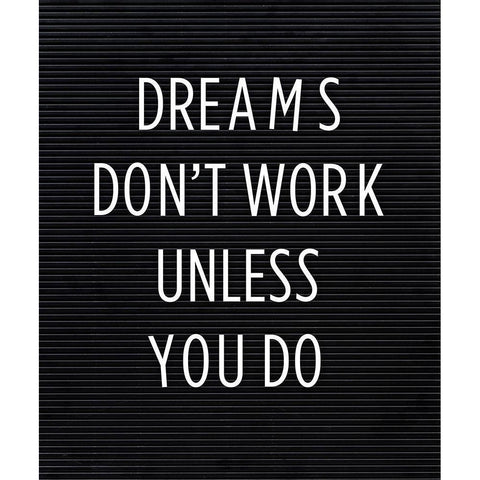 Dreams Black Modern Wood Framed Art Print by Quach, Anna