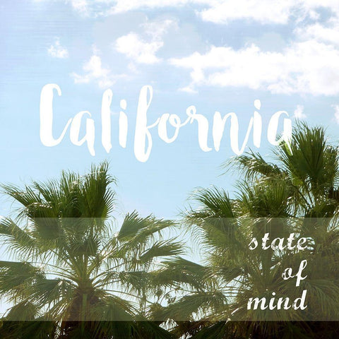 Cali Life Black Ornate Wood Framed Art Print with Double Matting by Quach, Anna