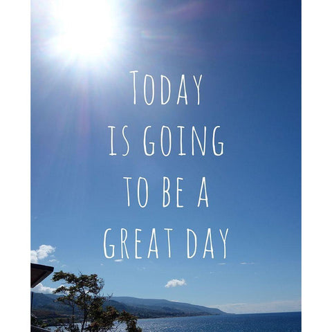 Great Day Gold Ornate Wood Framed Art Print with Double Matting by Quach, Anna