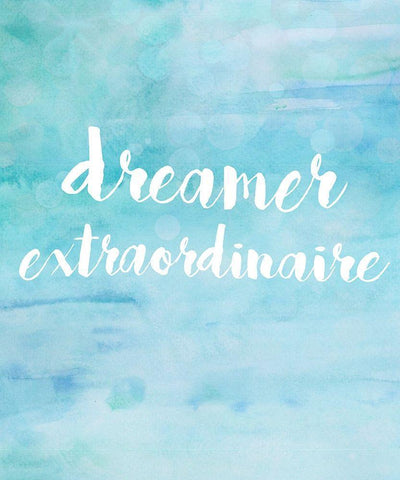 Dreamer Extraordinaire White Modern Wood Framed Art Print with Double Matting by Quach, Anna