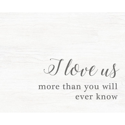 I Love Us Black Modern Wood Framed Art Print by Quach, Anna