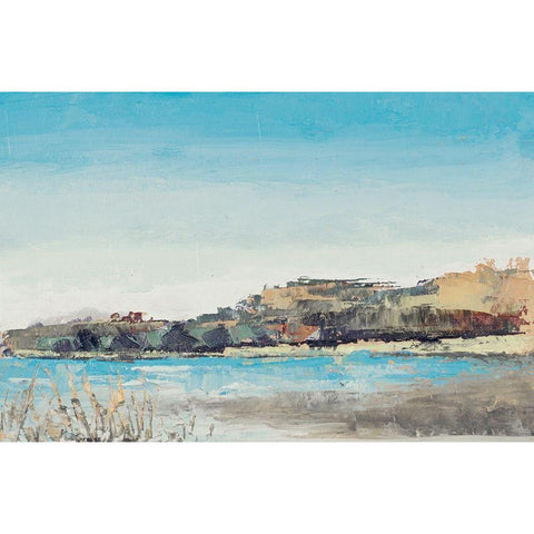 Island Caves Black Modern Wood Framed Art Print by Green, Jenny