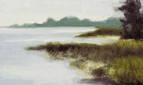 On An Island White Modern Wood Framed Art Print with Double Matting by Green, Jenny