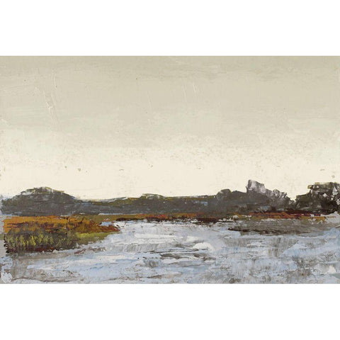 Along the Water (Neutral) White Modern Wood Framed Art Print by Green, Jenny