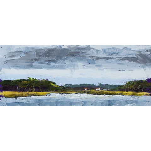 Overcast Days in Town Black Modern Wood Framed Art Print by Green, Jenny