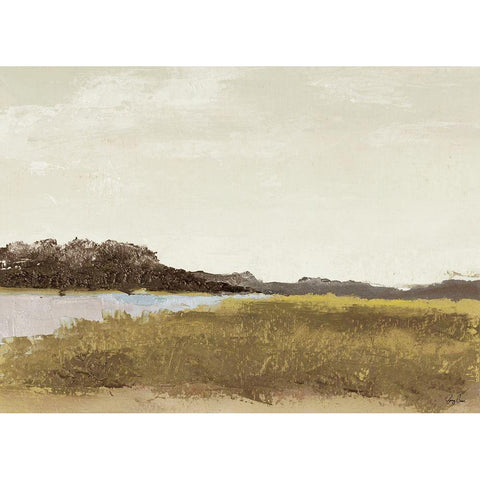 Midland White Modern Wood Framed Art Print by Green, Jenny