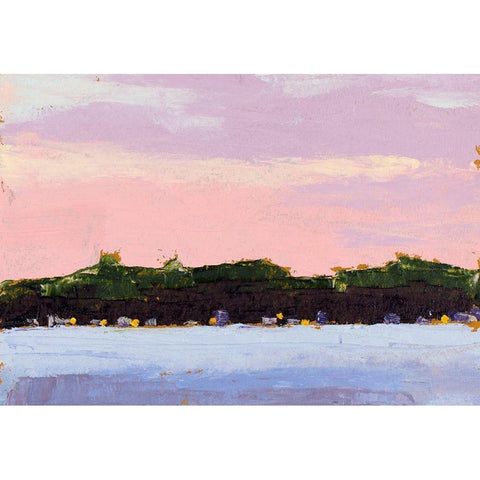 Across the Lake Black Modern Wood Framed Art Print by Green, Jenny