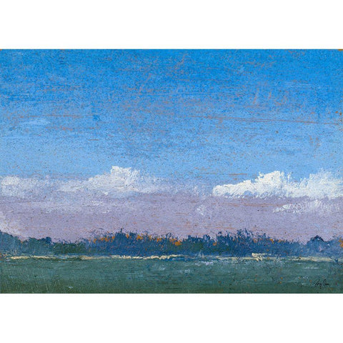 Distant Views Gold Ornate Wood Framed Art Print with Double Matting by Green, Jenny