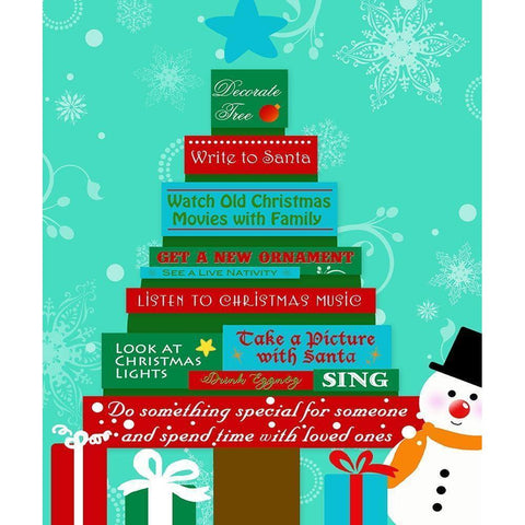 Christmas Tales White Modern Wood Framed Art Print by Quach, Anna
