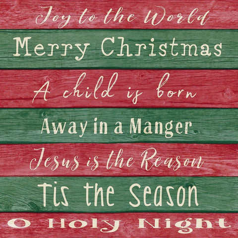 Holiday Chants II Black Ornate Wood Framed Art Print with Double Matting by Metz, Andi