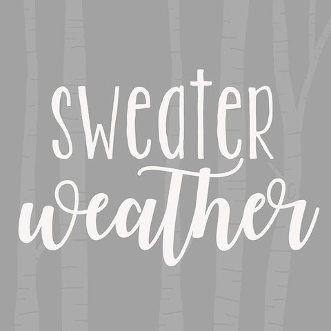 Sweater Weather Black Modern Wood Framed Art Print with Double Matting by Quach, Anna