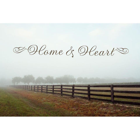 Home and Heart White Modern Wood Framed Art Print by Wilson, Kali