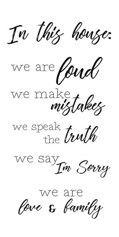 We Are Family Black Ornate Wood Framed Art Print with Double Matting by Quach, Anna