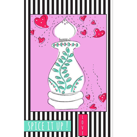 Spice It Up White Modern Wood Framed Art Print by Mosher, Deidre