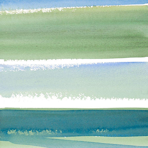 Morning Pasture Square II Black Ornate Wood Framed Art Print with Double Matting by Loreth, Lanie