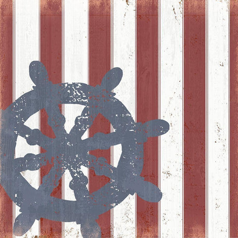 American Coastal II Black Modern Wood Framed Art Print by Quach, Anna