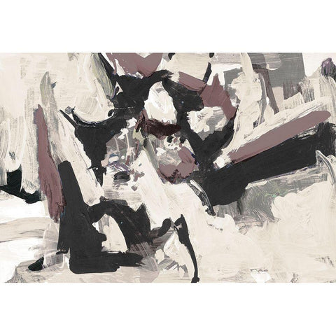 Dark Remembrance I Black Modern Wood Framed Art Print with Double Matting by Slivka, Jane