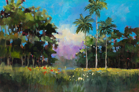 Island on the Coast White Modern Wood Framed Art Print with Double Matting by Slivka, Jane