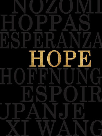 Worldly Hope White Modern Wood Framed Art Print with Double Matting by Quach, Anna