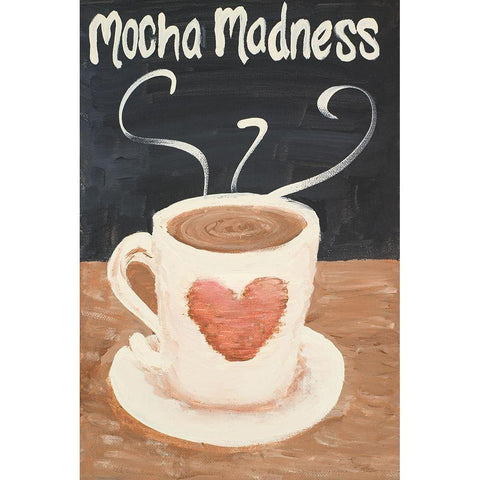 Mocha Madness Gold Ornate Wood Framed Art Print with Double Matting by Acosta