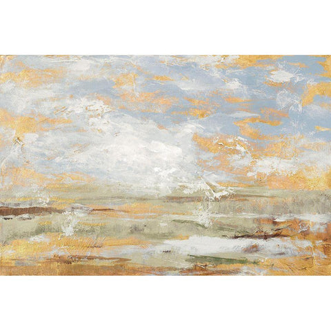 Morning Mood with Gold Gold Ornate Wood Framed Art Print with Double Matting by Loreth, Lanie