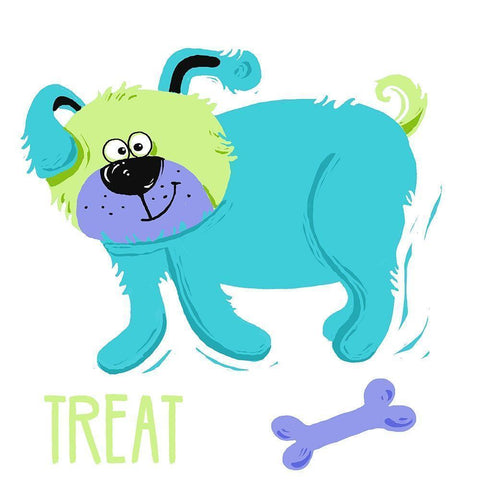 Dogs Gone Wild I Gold Ornate Wood Framed Art Print with Double Matting by Mosher, Deidre