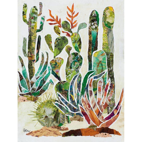 Desert Garden I Black Modern Wood Framed Art Print with Double Matting by Ritter, Gina