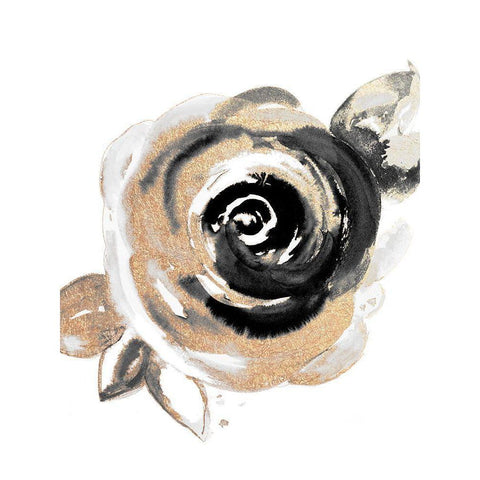 Gold Rosa Salvaje I Gold Ornate Wood Framed Art Print with Double Matting by Pinto, Patricia