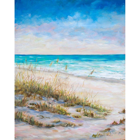 Ocean View Black Modern Wood Framed Art Print by DeRice, Julie