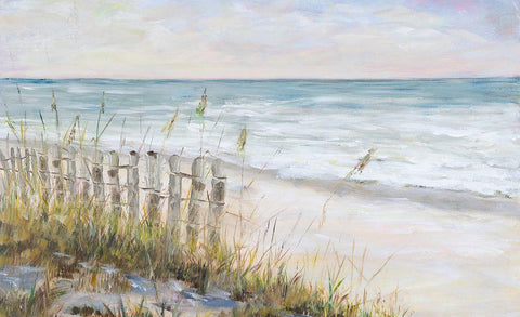 Mist Ocean View Black Ornate Wood Framed Art Print with Double Matting by DeRice, Julie