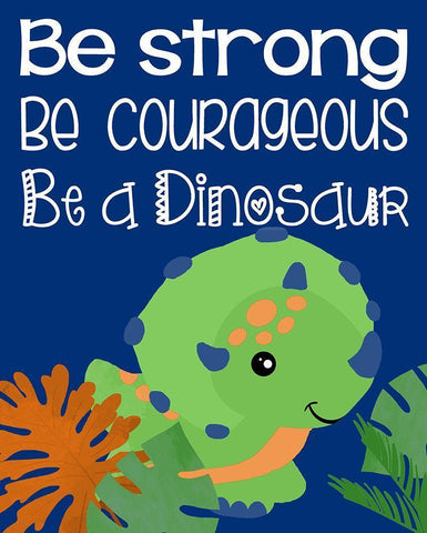 Dino I White Modern Wood Framed Art Print with Double Matting by Quach, Anna