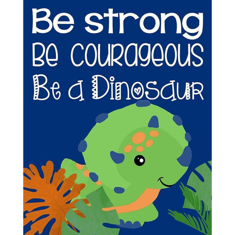 Dino I Gold Ornate Wood Framed Art Print with Double Matting by Quach, Anna