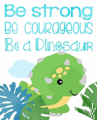 Dino Party I Black Ornate Wood Framed Art Print with Double Matting by Quach, Anna