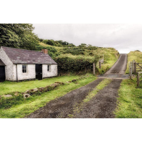 Countryside Black Modern Wood Framed Art Print by Amos, Andy