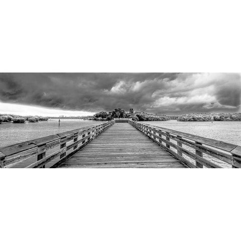 Crossing Bridges Gold Ornate Wood Framed Art Print with Double Matting by Bill Carson Photography